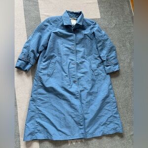 London Fog Blue Trench Coat